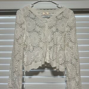 White Lace Cardigan